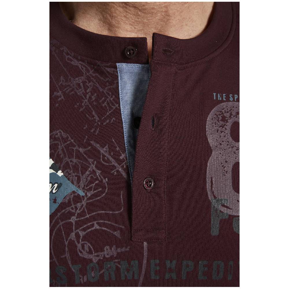 Jan Vanderstorm Sweatshirt FIONN dunkelrot VIP-Rabatte