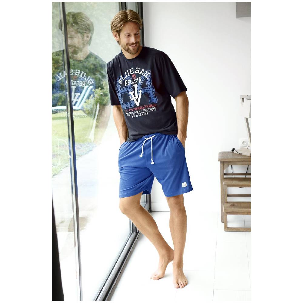 Jan Vanderstorm 2er Pack Schlafshorts CHARLE blau Wochenangebot