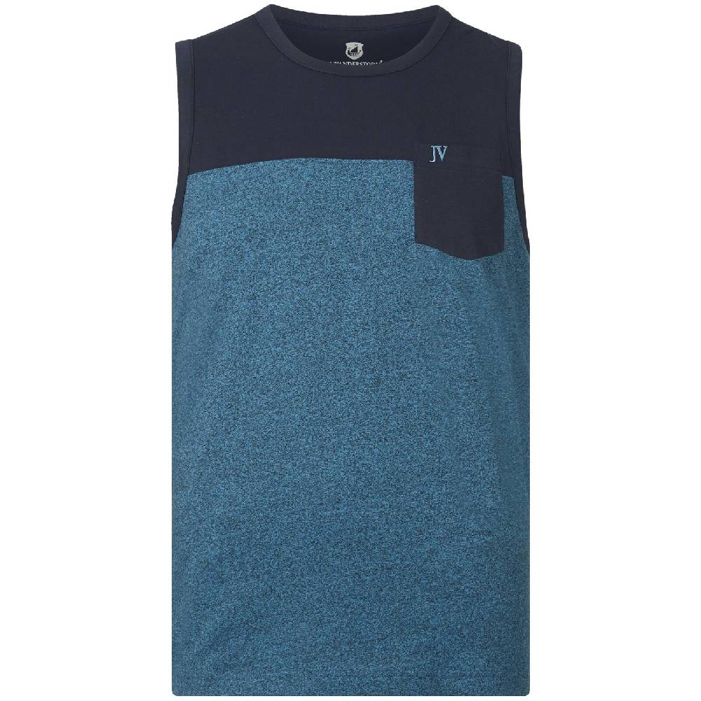 Jan Vanderstorm Tanktop REYNER petrol melange