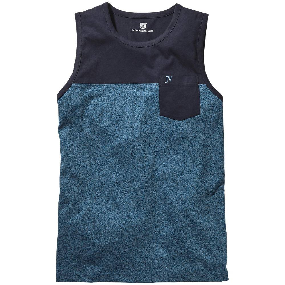 Jan Vanderstorm Tanktop REYNER petrol melange Limitierter Zeitrabatt