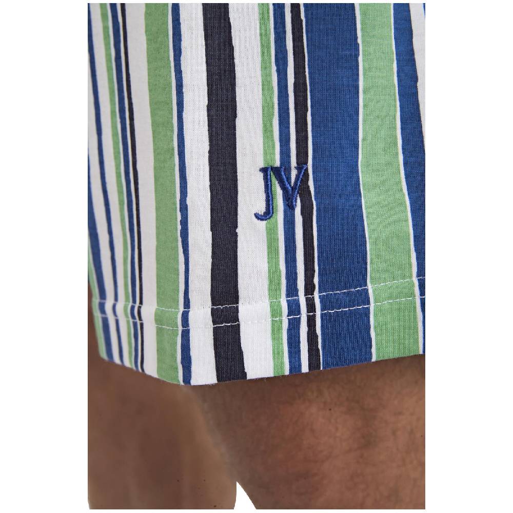 Jan Vanderstorm Kurzer Schlafanzug FREDSTEIN royal blau gemustert Online Shopping