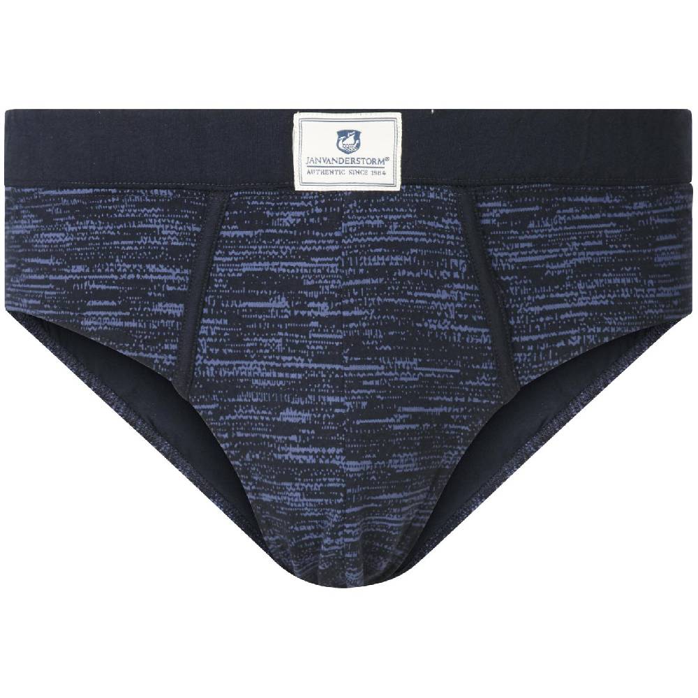 Jan Vanderstorm 2er Pack Slip ARKADI dunkelblau bedruckt Exklusivangebot