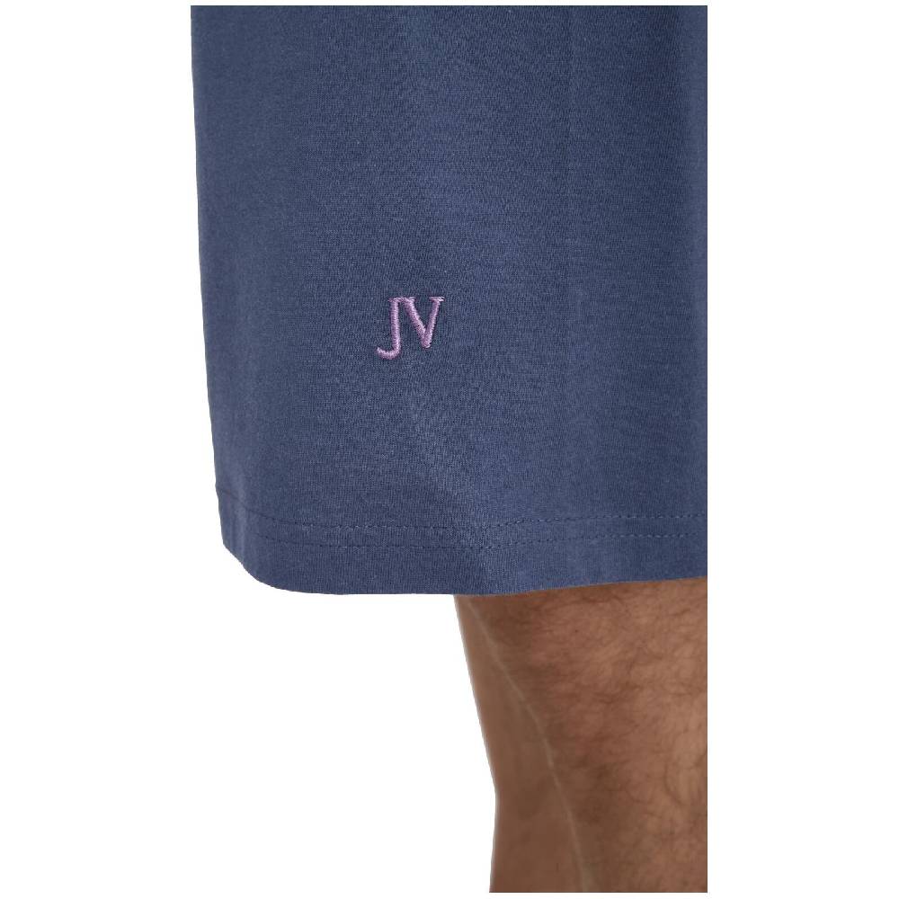 Jan Vanderstorm Kurzer Schlafanzug HERMOD blau gemustert Black Friday