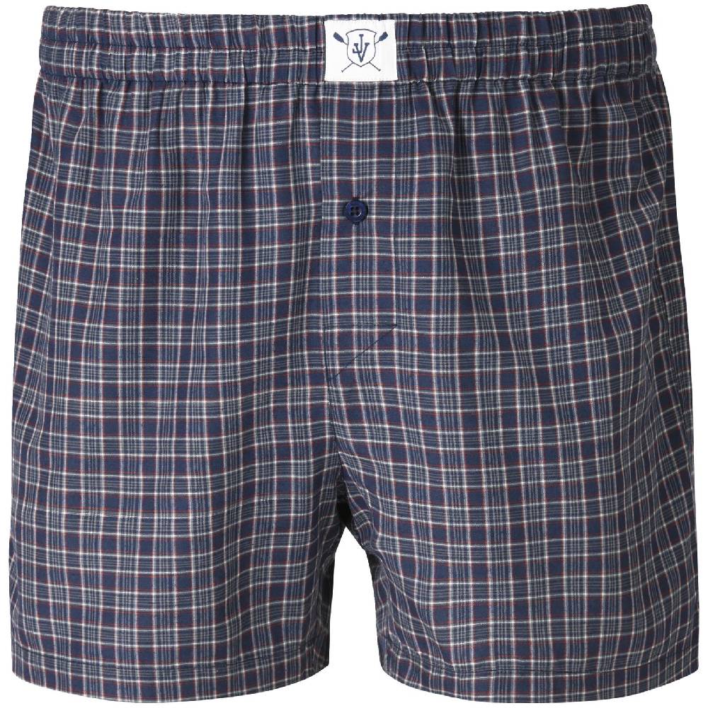 Jan Vanderstorm 3er Pack Boxershorts MARKKU dunkelblau rot gemustert Cyber Monday