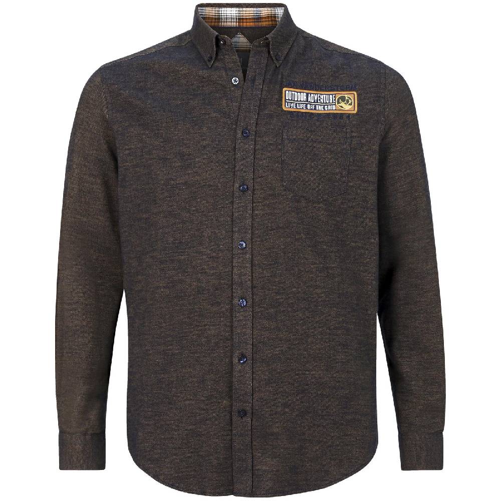 Jan Vanderstorm Flanellhemd NOTKER braun Top Angebot