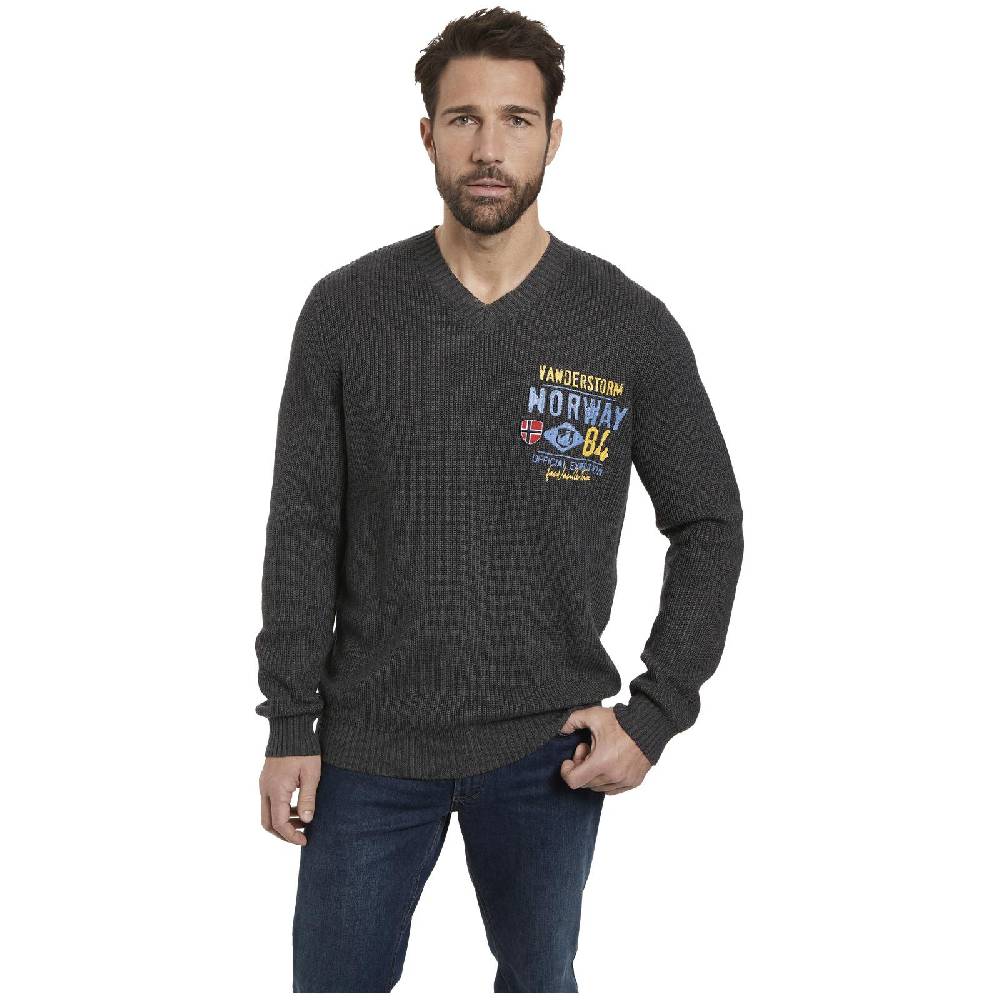 Jan Vanderstorm Pullover JELLEN dunkelgrau Exklusive Angebote