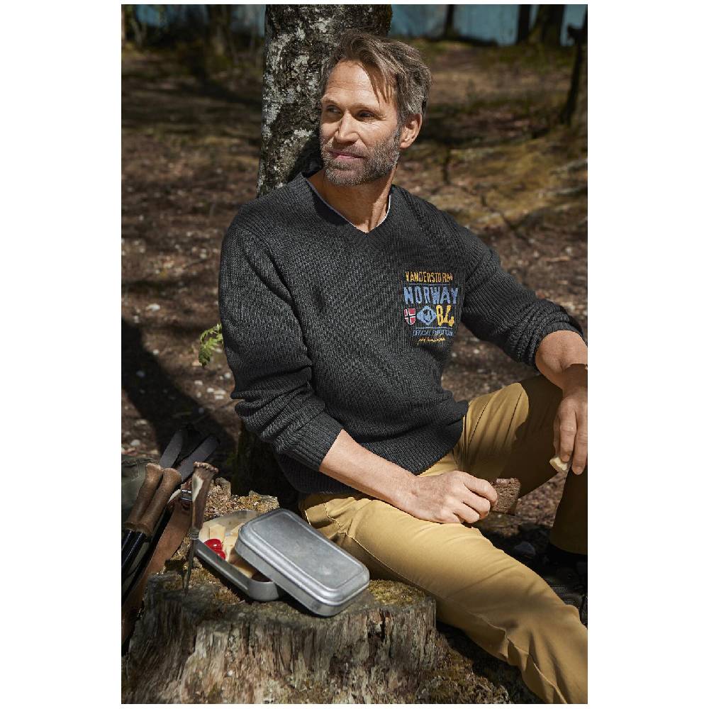 Jan Vanderstorm Pullover JELLEN dunkelgrau Exklusive Angebote