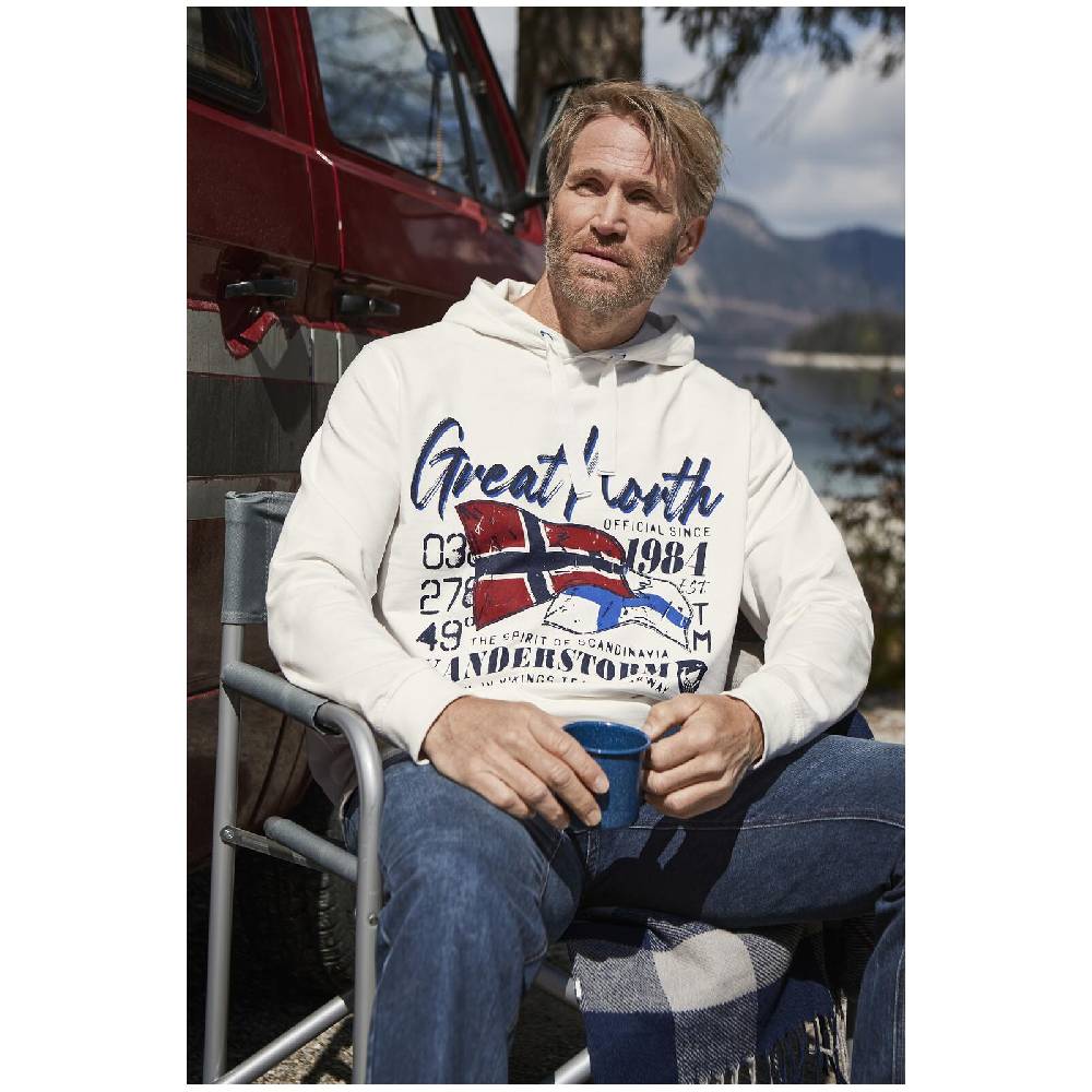 Jan Vanderstorm Sweatshirt JOUPPI weiß Große Rabatte