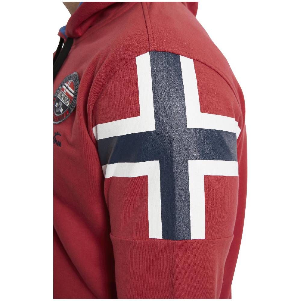 Jan Vanderstorm Sweatjacke ANTOO rot Neuheiten