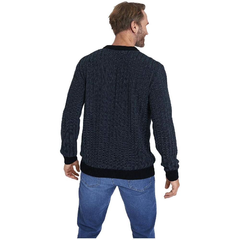 Jan Vanderstorm Pullover RICKMER dunkelblau melange Kauf eins, bekomm eins gratis