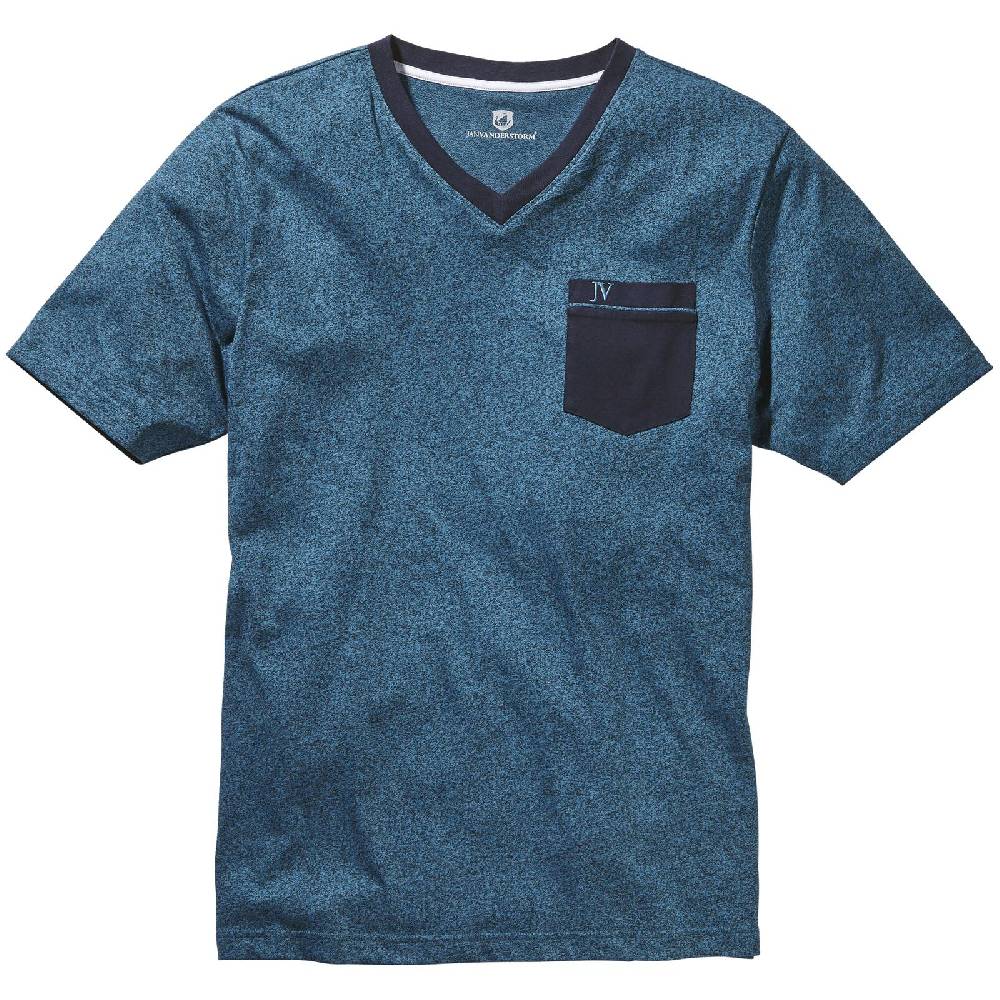 Jan Vanderstorm T-Shirt PARELI petrol melange Tägliche Deals