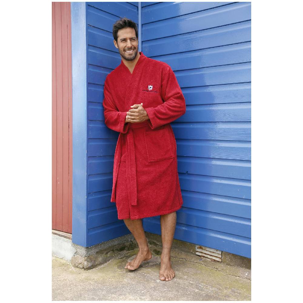 Jan Vanderstorm Bademantel JANNING rot Super Sparpreis