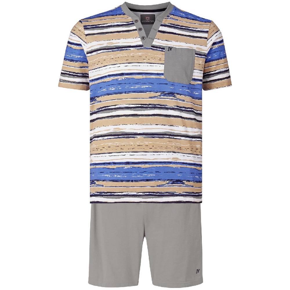 Jan Vanderstorm Kurzer Schlafanzug KOLLIN beige gemustert Wochenangebot