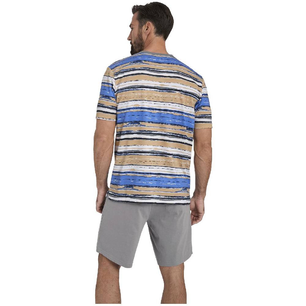Jan Vanderstorm Kurzer Schlafanzug KOLLIN beige gemustert Wochenangebot