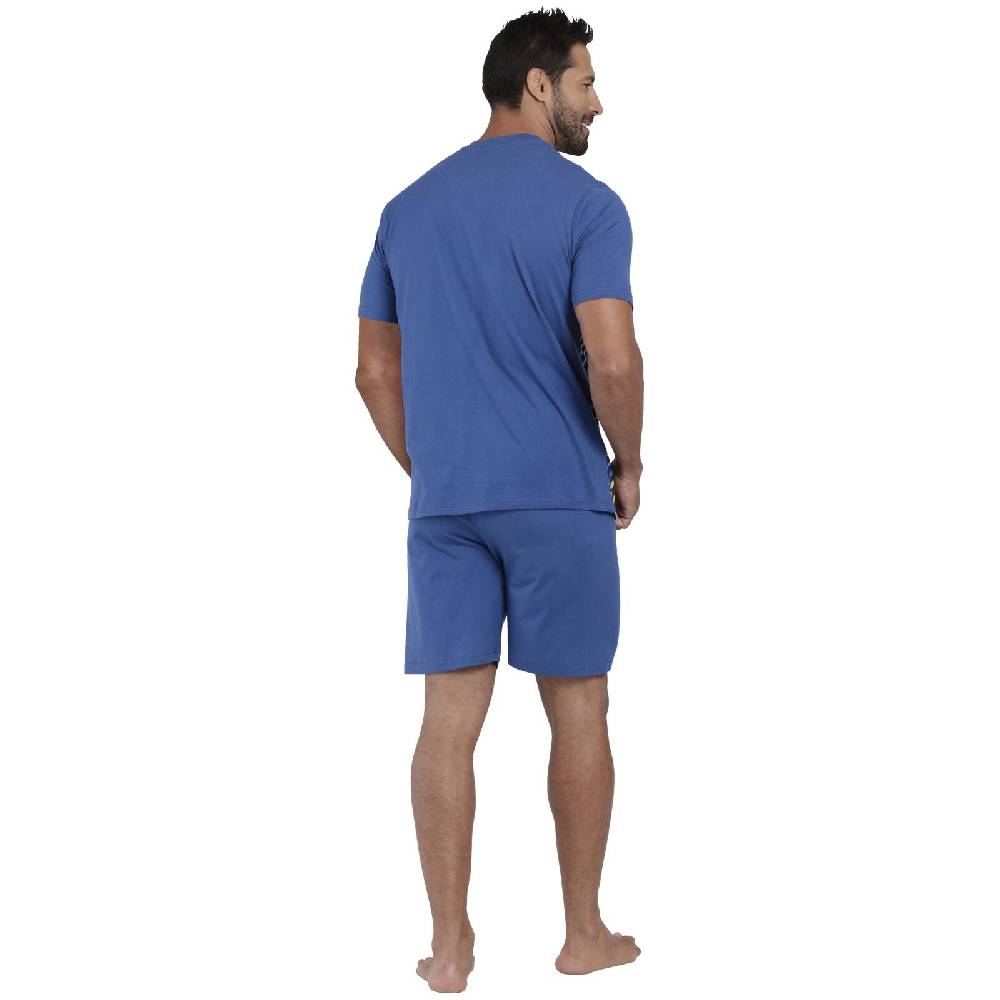 Jan Vanderstorm Schlafanzug TEUTOMAR blau gemustert Neueste Stile