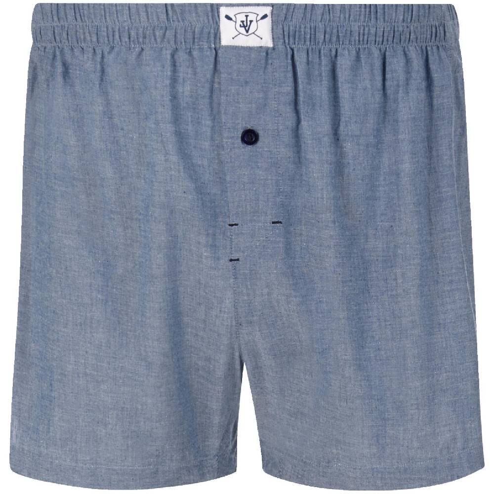 Jan Vanderstorm 3er Pack Boxershorts RIKU royal blau gemustert 50% Rabatt mit kostenlosem Versand