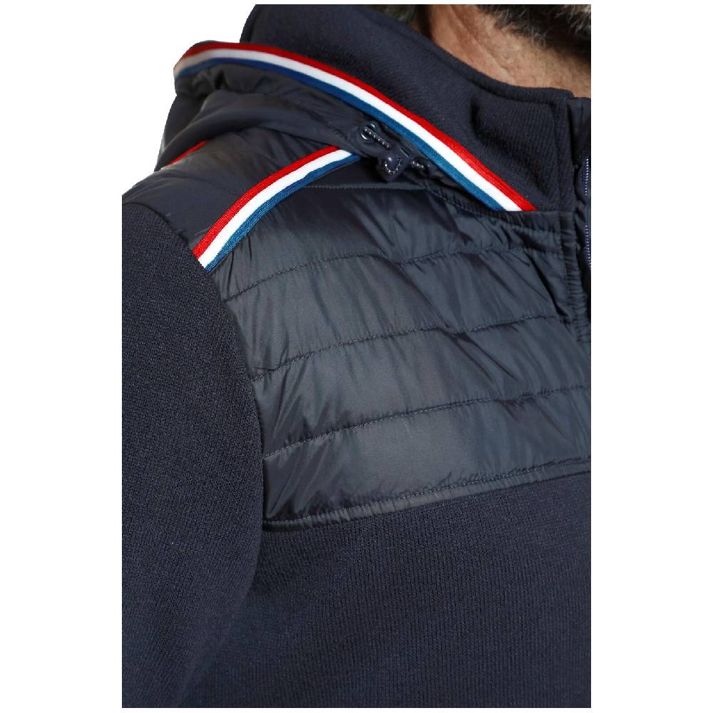 Jan Vanderstorm Strickfleecejacke STELLAN dunkelblau Fabrikladen