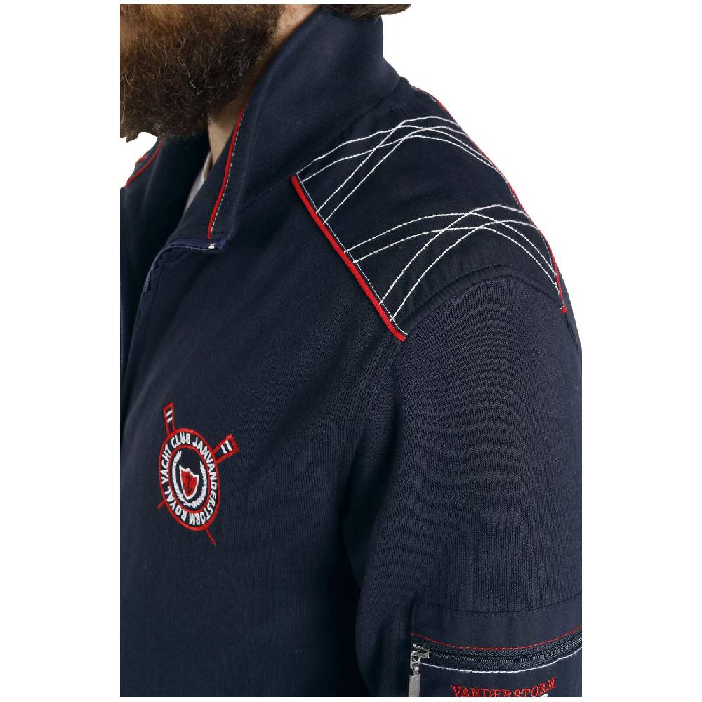 Jan Vanderstorm Sweatjacke ATLI dunkelblau Black Friday Preise