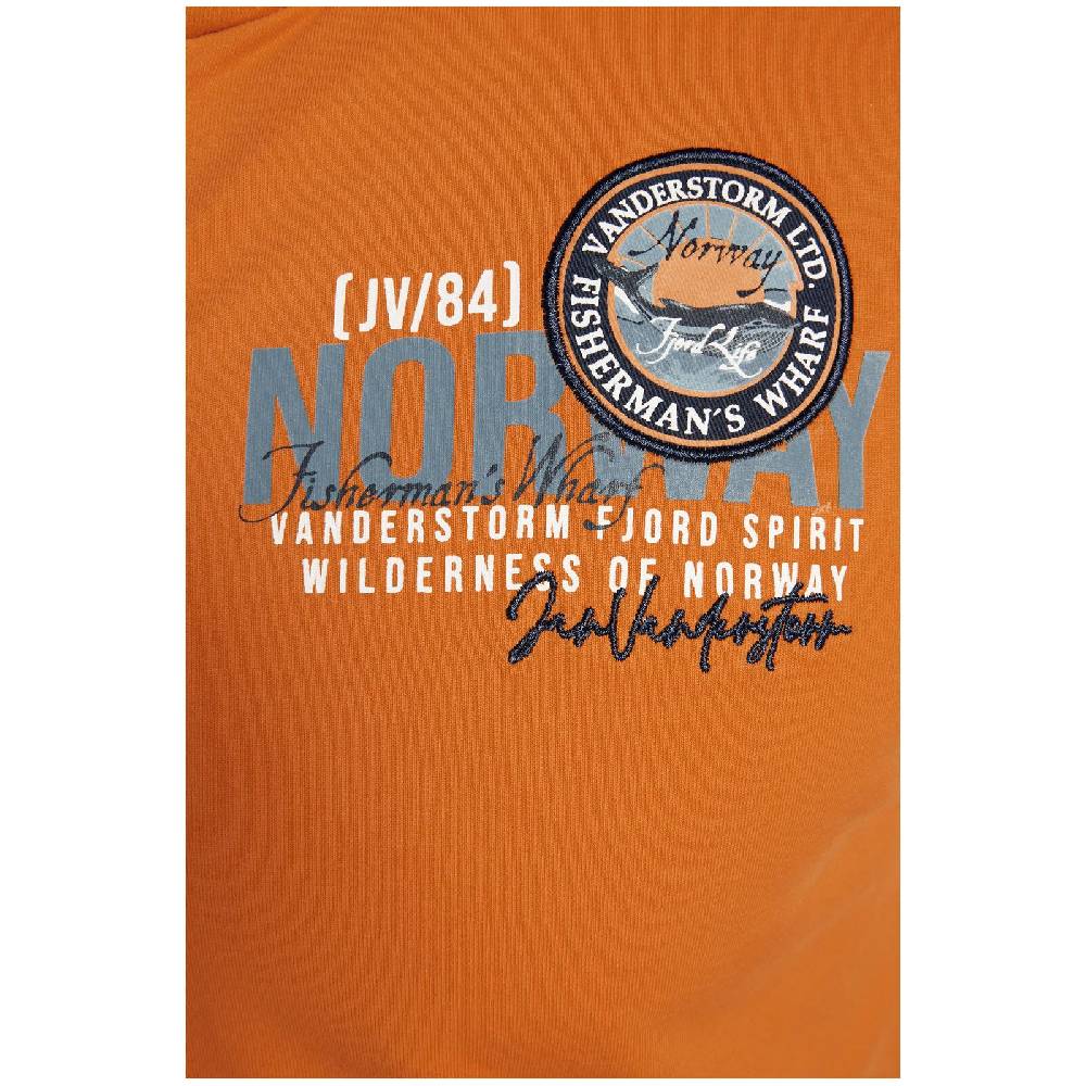Jan Vanderstorm Sweatjacke RENKO orange 2025