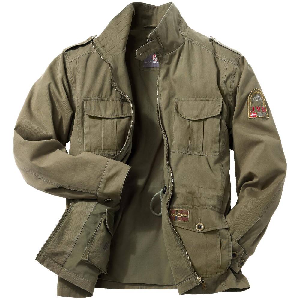 Jan Vanderstorm Fieldjacket BROR oliv Günstiger Verkauf