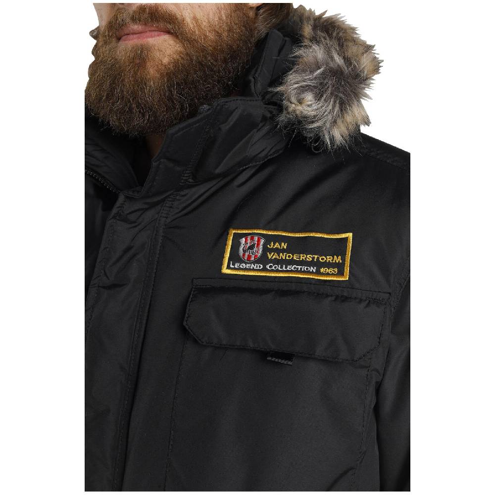 Jan Vanderstorm Outdoorjacke AJAN schwarz Fabrikverkauf
