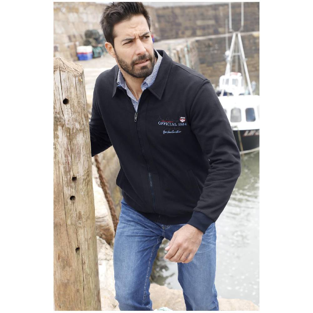 Jan Vanderstorm Sweatjacke TAPANI dunkelblau Weihnachtsangebot