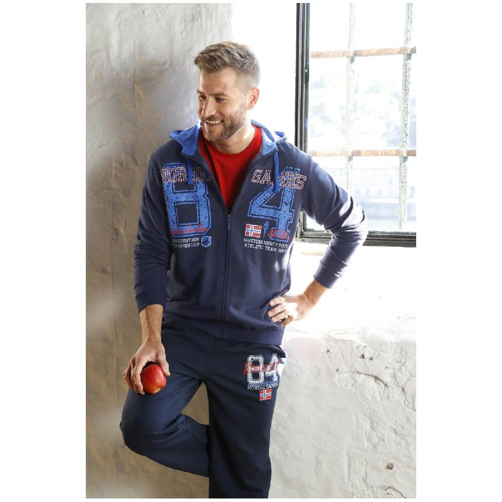 Jan Vanderstorm Sweatjacke GOSWIN dunkelblau Valentinstagsangebot