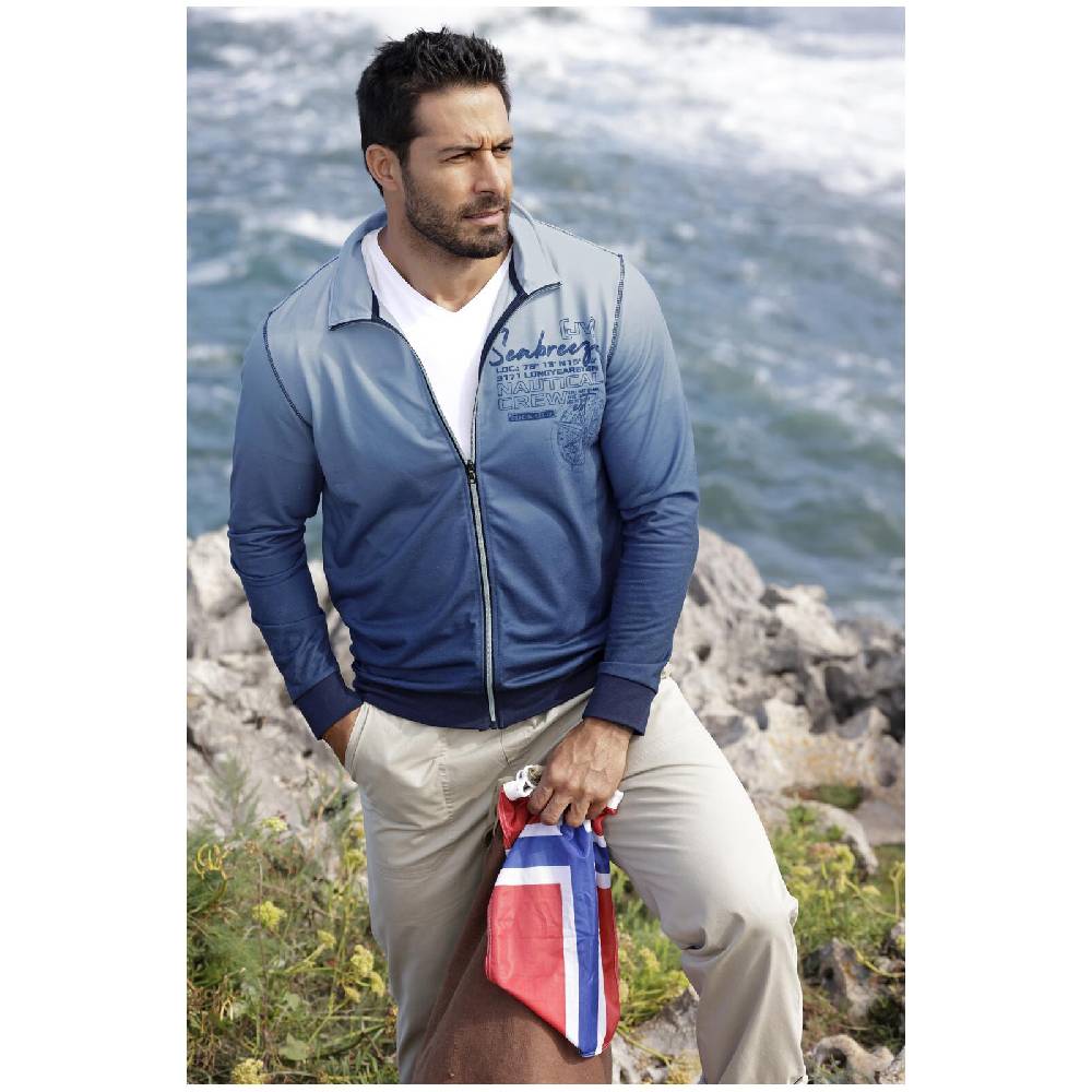 Jan Vanderstorm Sweatjacke JAIS blau Räumungsverkauf
