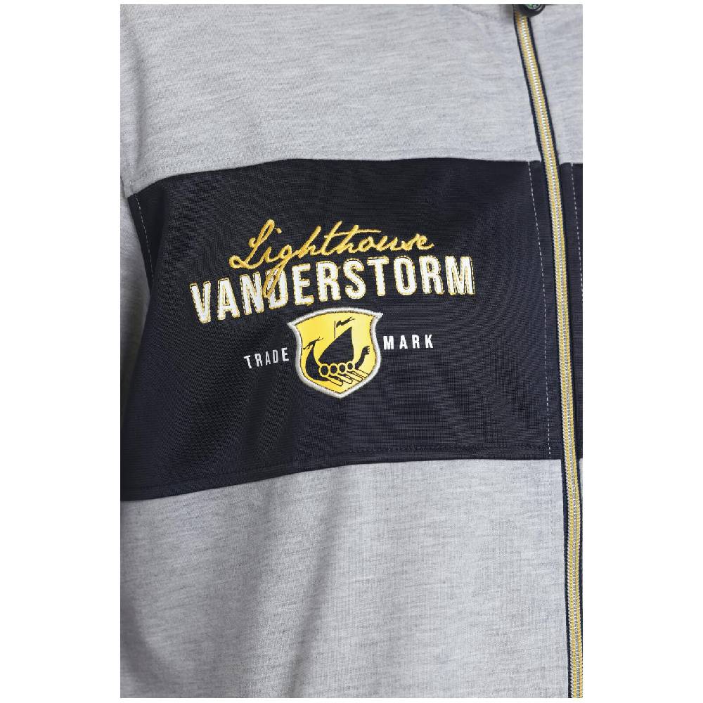 Jan Vanderstorm Sweatjacke HARDWIN grau melange Kauf eins, bekomm eins gratis