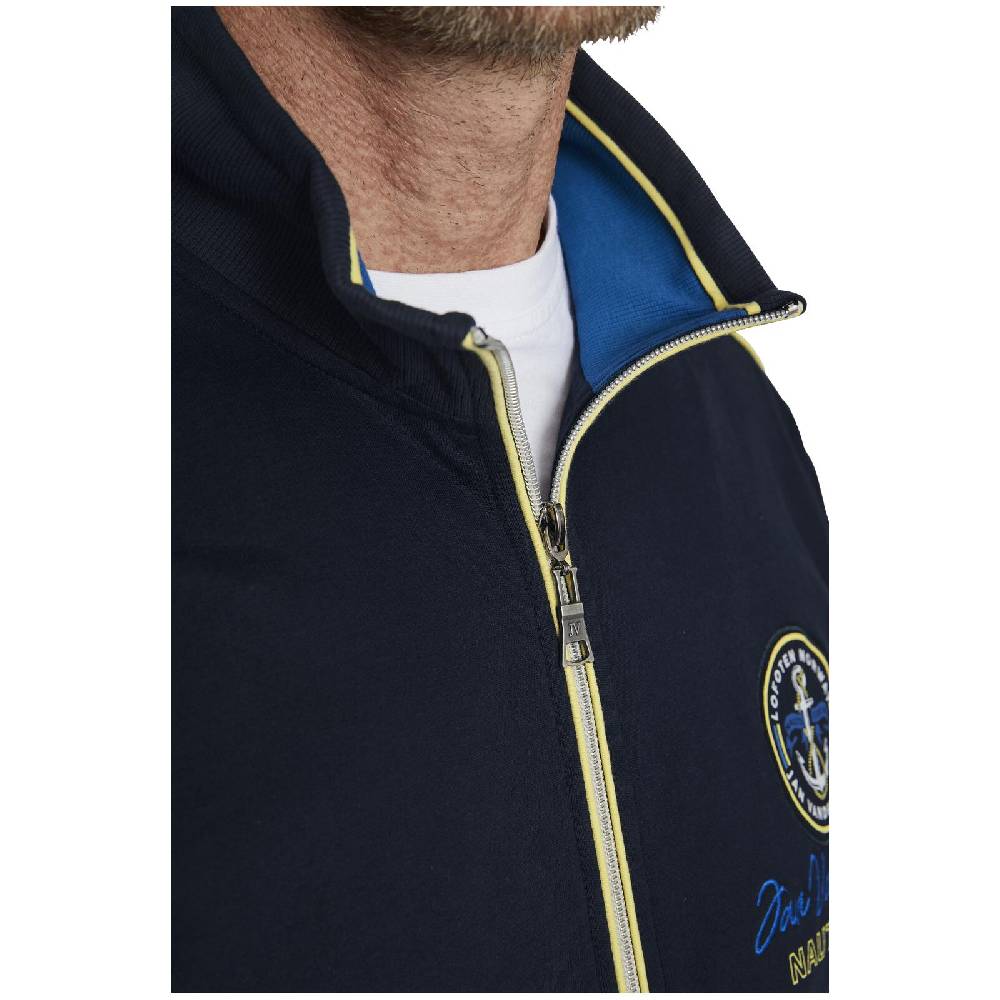Jan Vanderstorm Sweatjacke PIINUS dunkelblau Riesige Ersparnisse