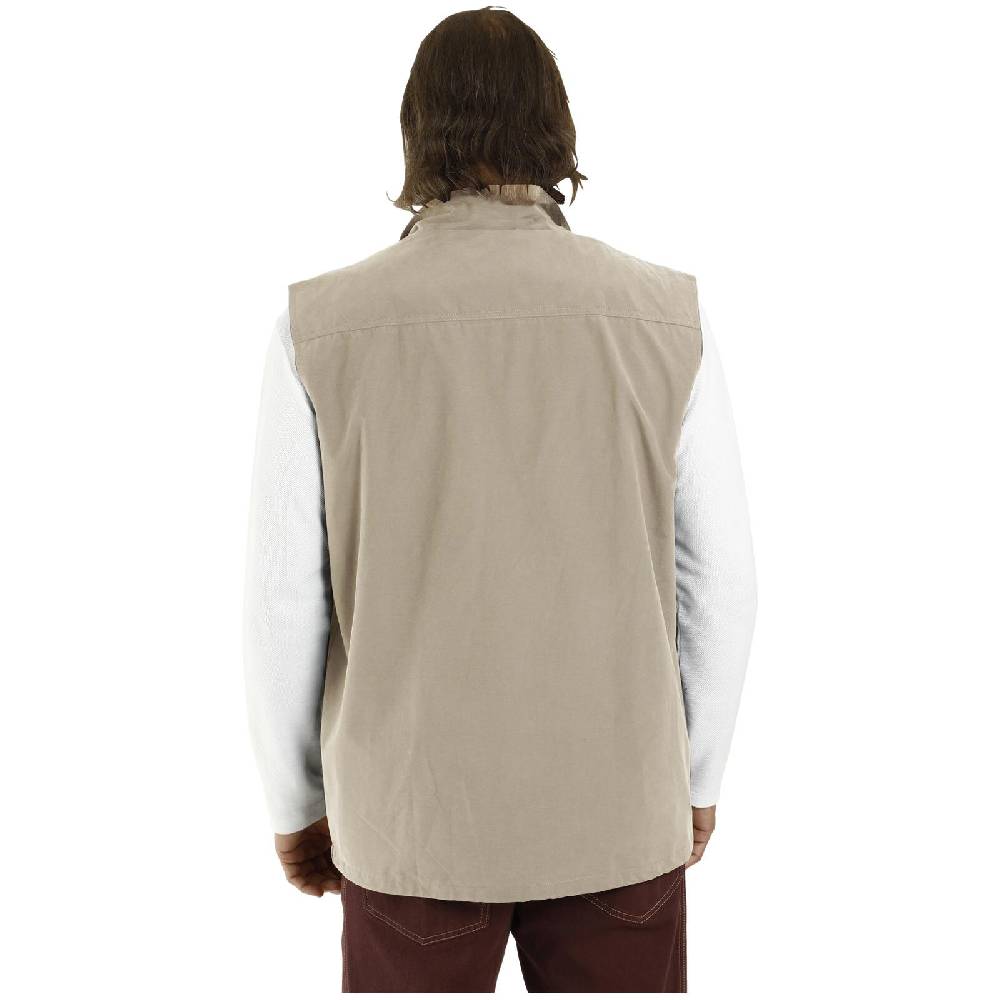 Jan Vanderstorm Trekking Weste HELMBOT beige Tiefpreis