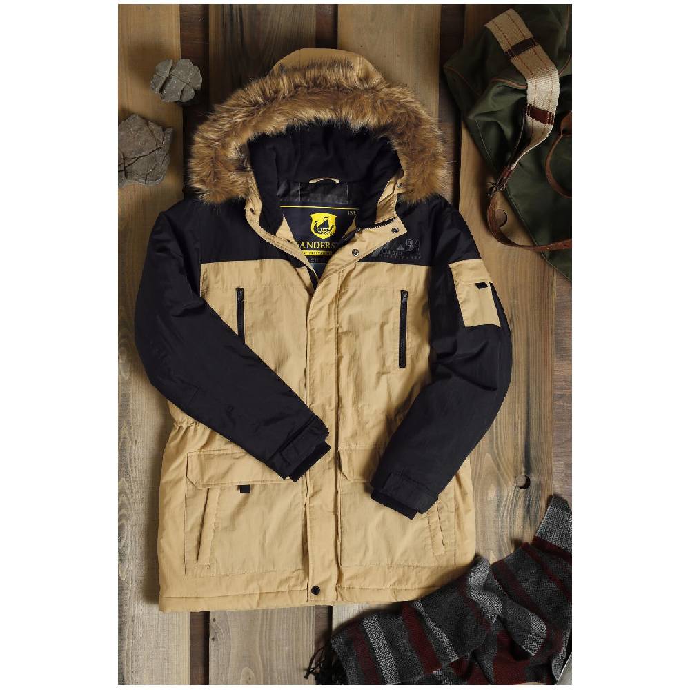 Jan Vanderstorm Parka JOKUM beige schwarz JETZT KAUFEN