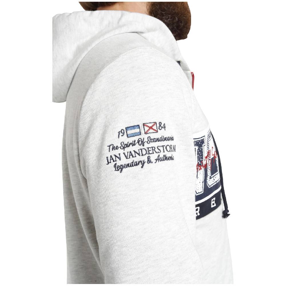 Jan Vanderstorm Sweatjacke ABBE hellgrau melange Neueste Stile