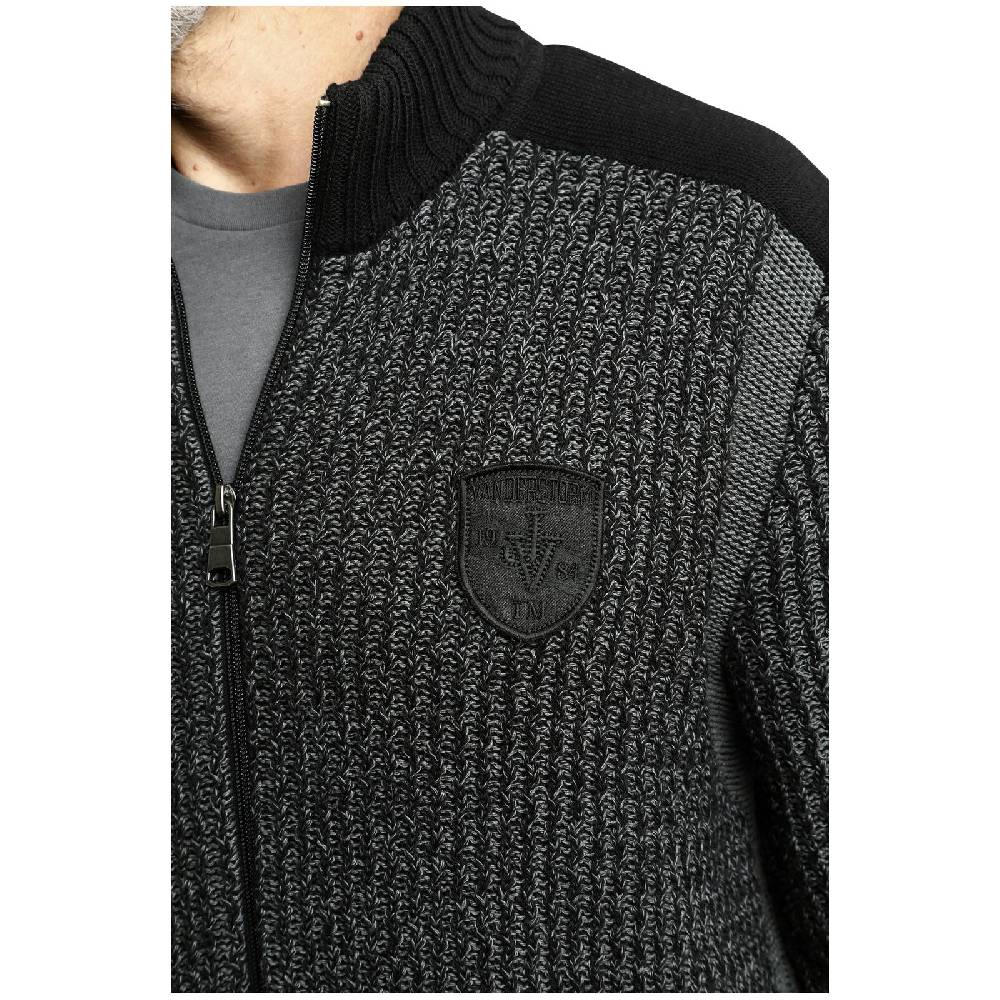 Jan Vanderstorm Strickjacke HALSTEN schwarz Letzte 2 Tage