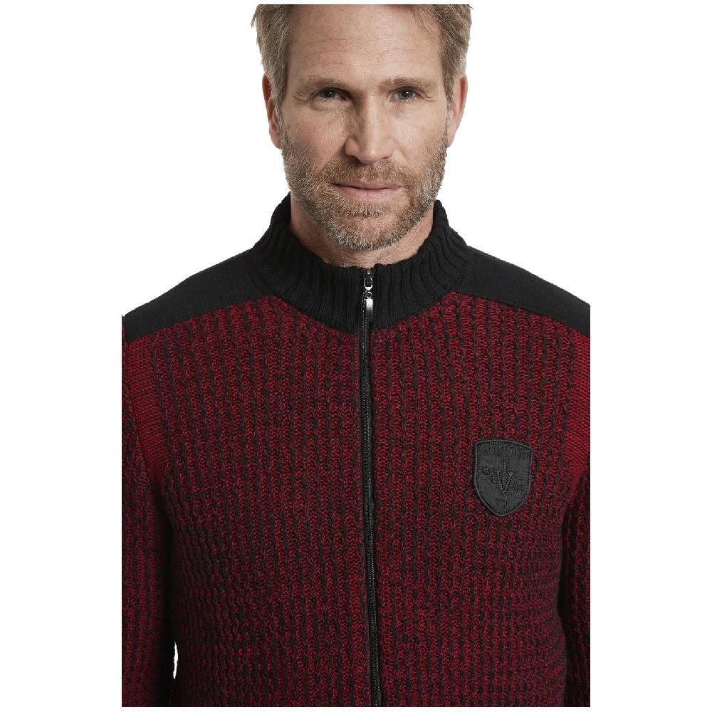 Jan Vanderstorm Strickjacke HALSTEN rot Kostenloser Versand international
