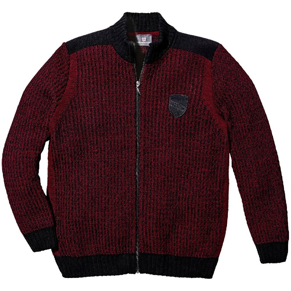 Jan Vanderstorm Strickjacke HALSTEN rot Kostenloser Versand international