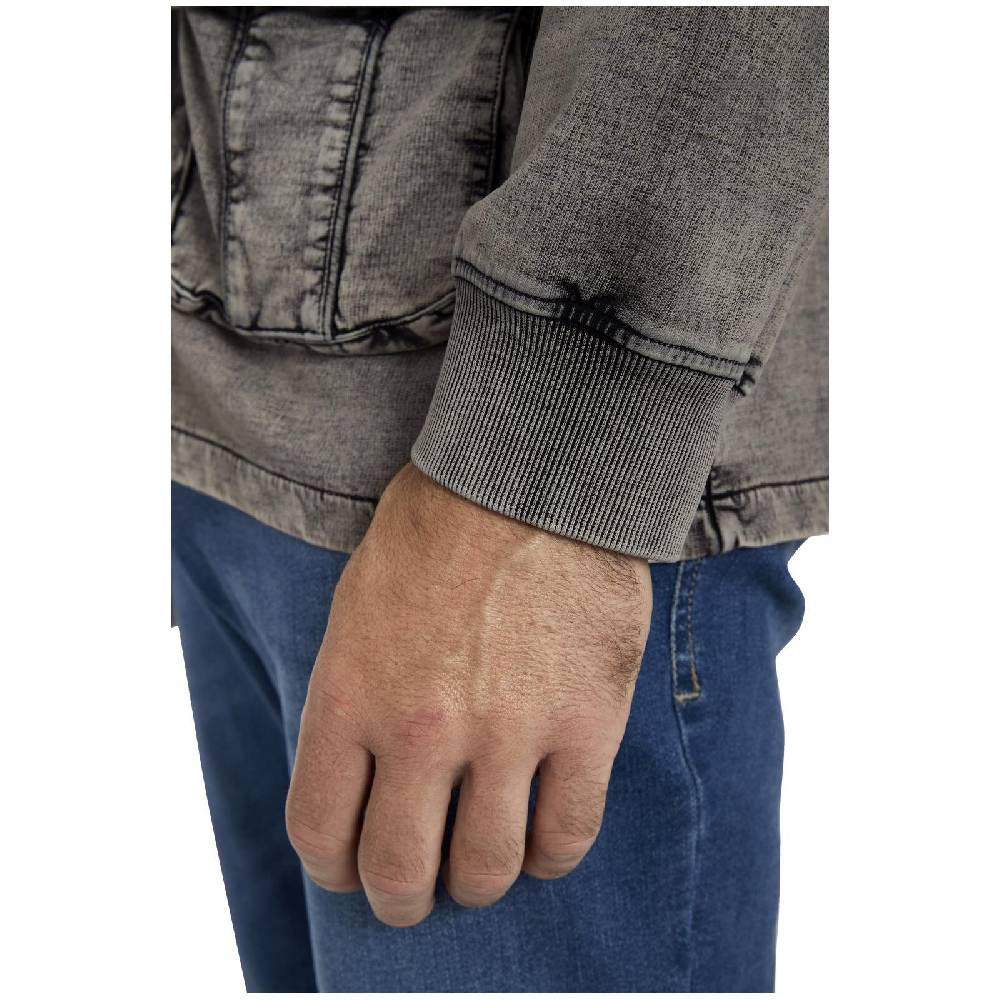 Jan Vanderstorm Sweatjacke GANGOLF dunkelgrau Verkauf