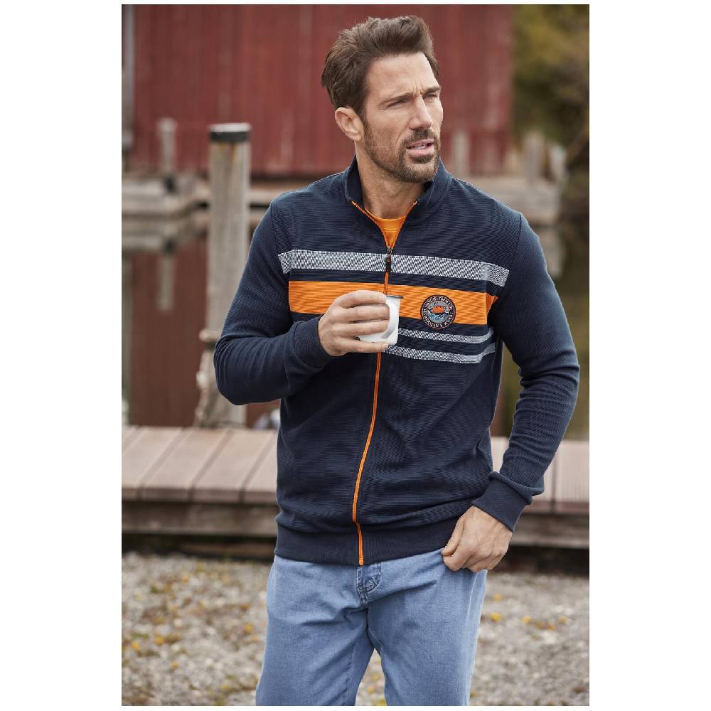 Jan Vanderstorm Sweatjacke HEELKO dunkelblau Angebote