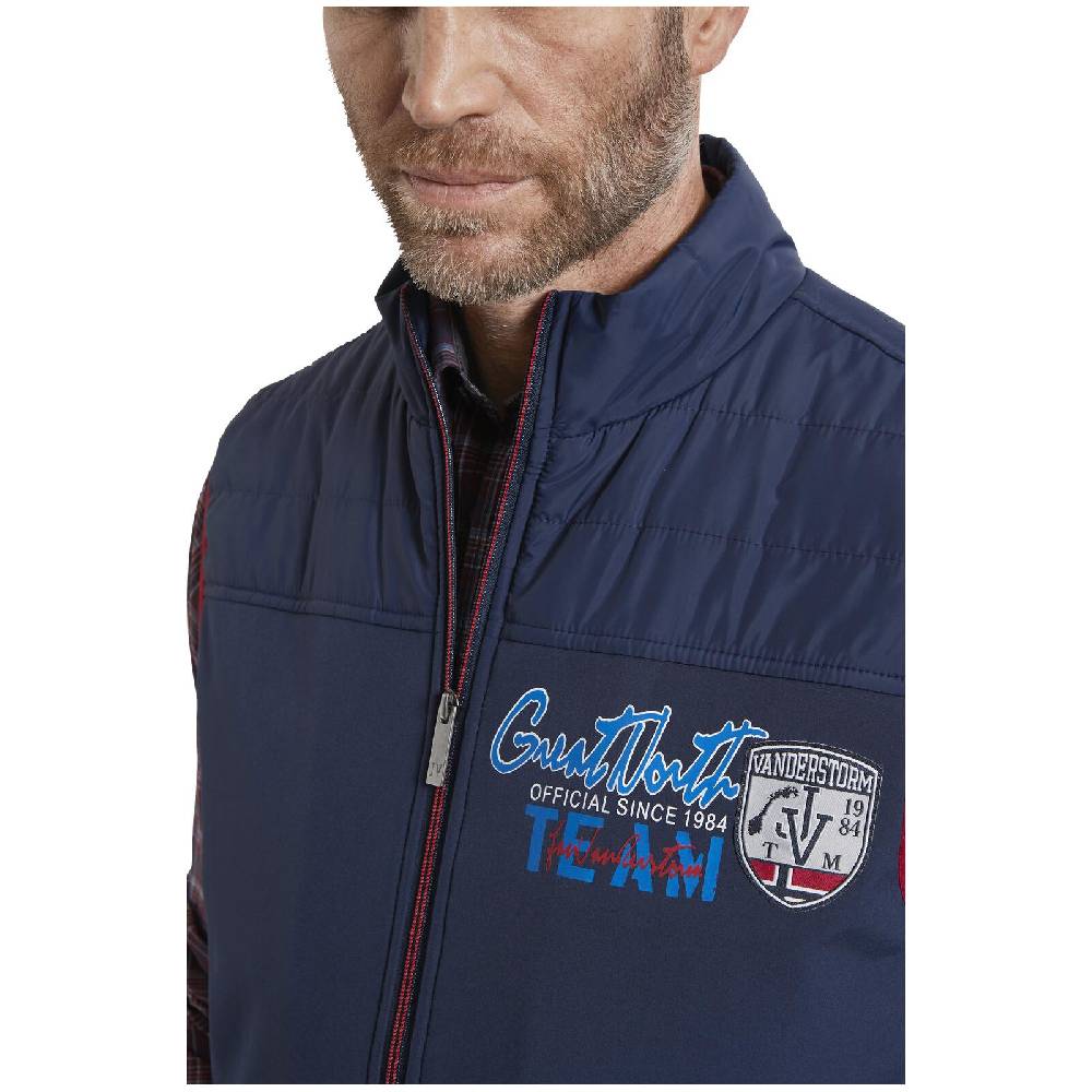 Jan Vanderstorm Outdoorweste HAAKON dunkelblau im Angebot