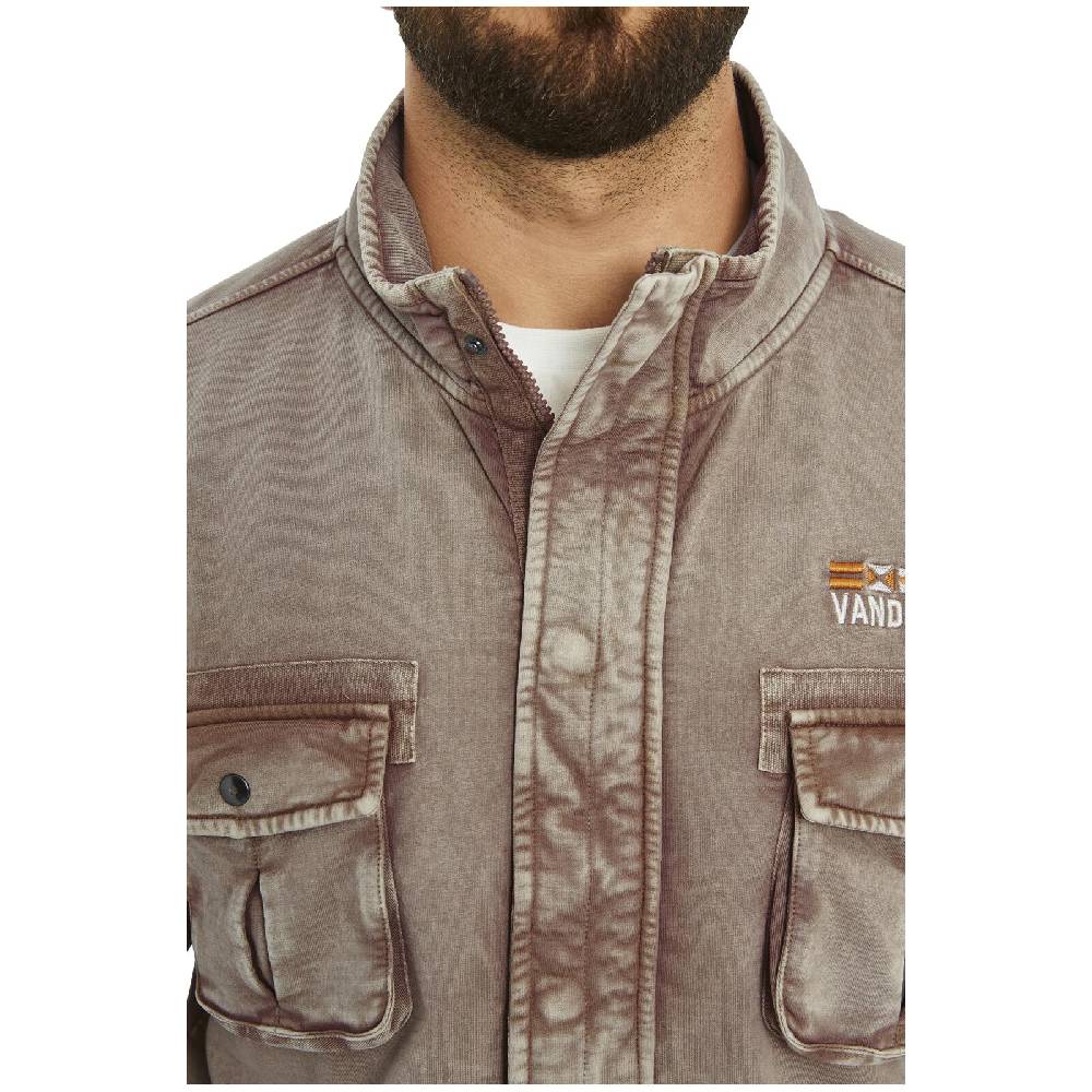 Jan Vanderstorm Sweatjacke GANGOLF hellbraun Schlussverkauf