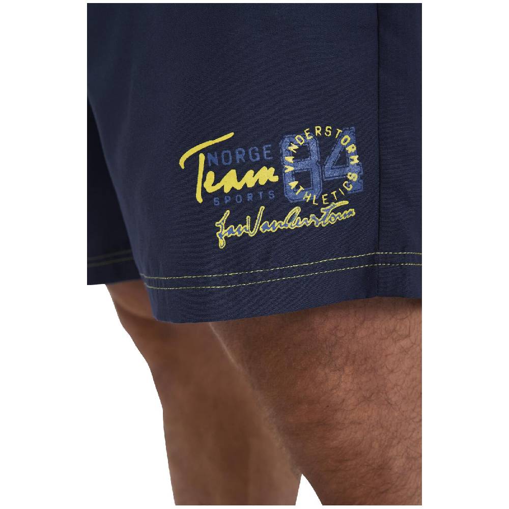 Jan Vanderstorm Badeshorts LEEMES dunkelblau Kostenloser Versand