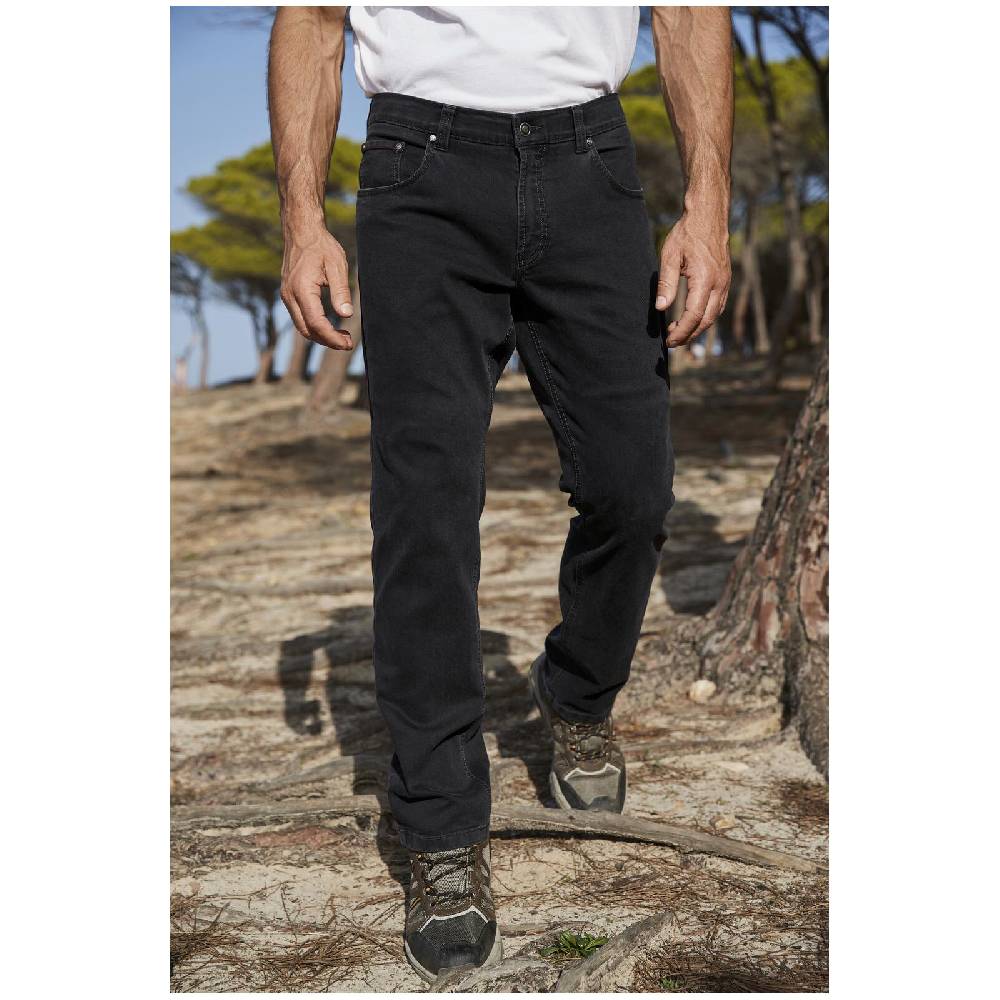 Jan Vanderstorm Tiefbundjeans OKKO schwarz Fabrik Onlineshop