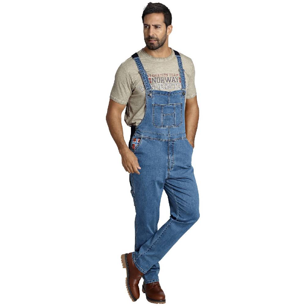 Jan Vanderstorm Latzhose KEARON blau Neueste Mode