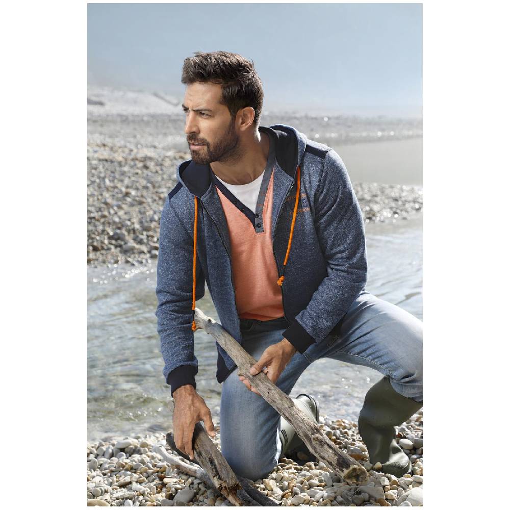 Jan Vanderstorm Sweatjacke ROBART blau melange Saisonale Angebote