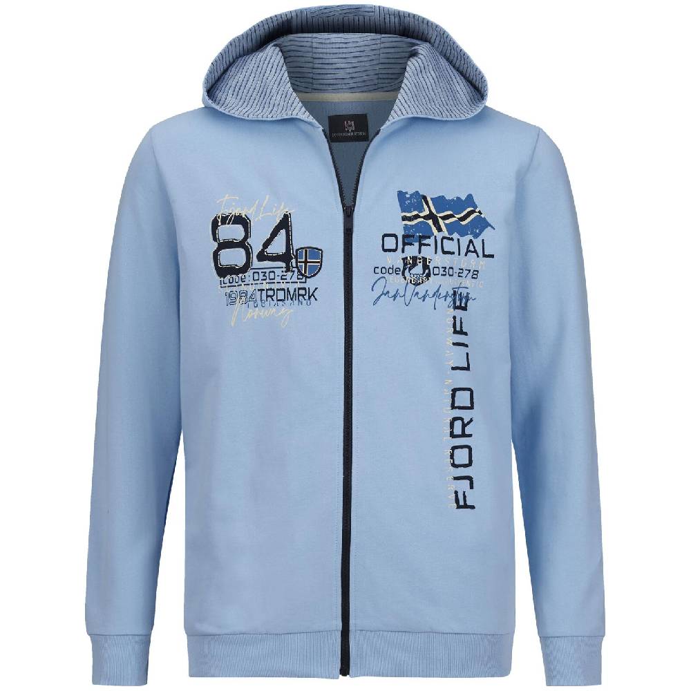 Jan Vanderstorm Sweatjacke INGI hellblau Kauf eins, bekomm eins gratis