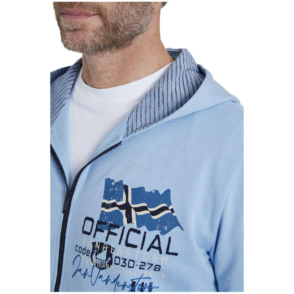Jan Vanderstorm Sweatjacke INGI hellblau Kauf eins, bekomm eins gratis