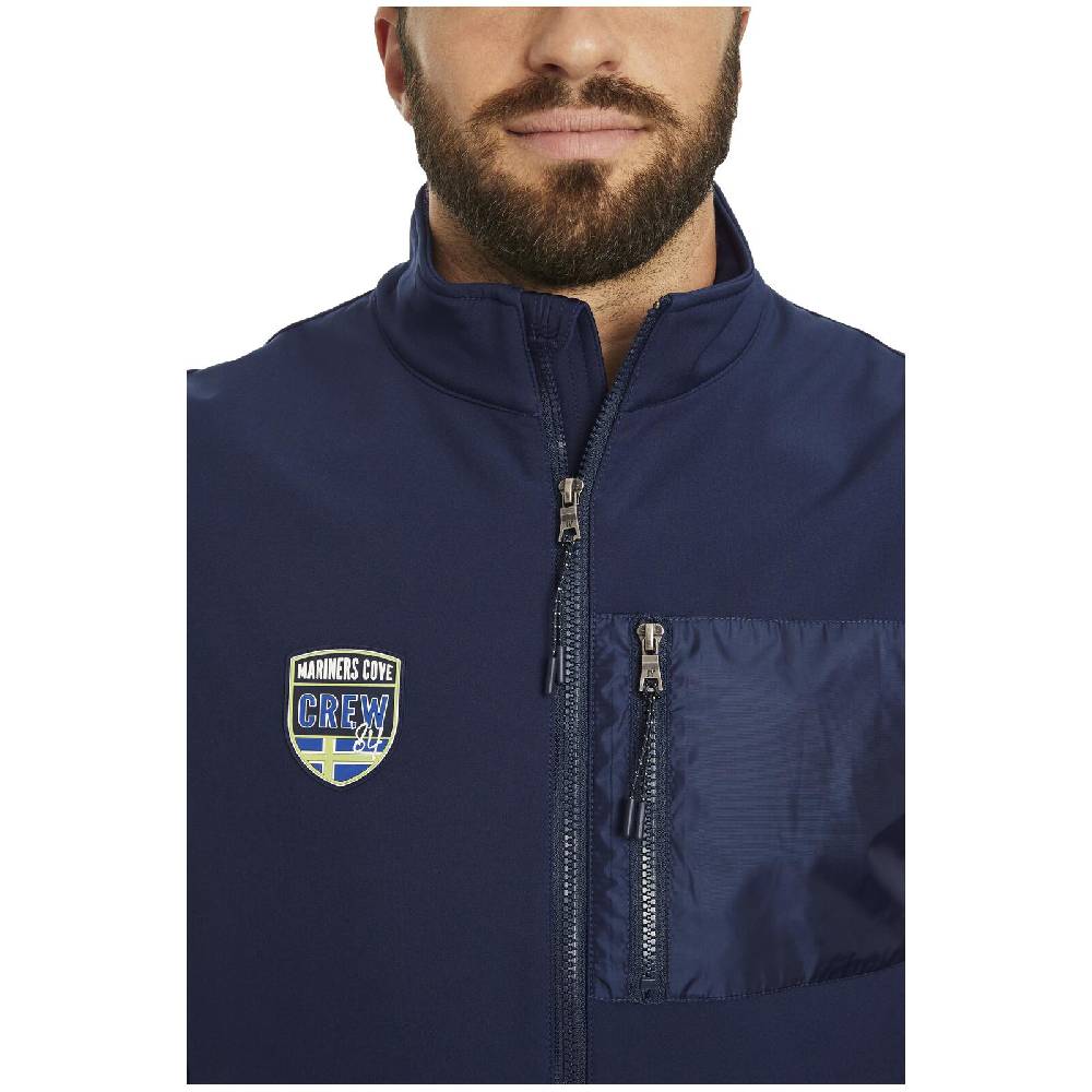 Jan Vanderstorm Softshell Weste DEMETRI dunkelblau Kostenlose Rückgabe