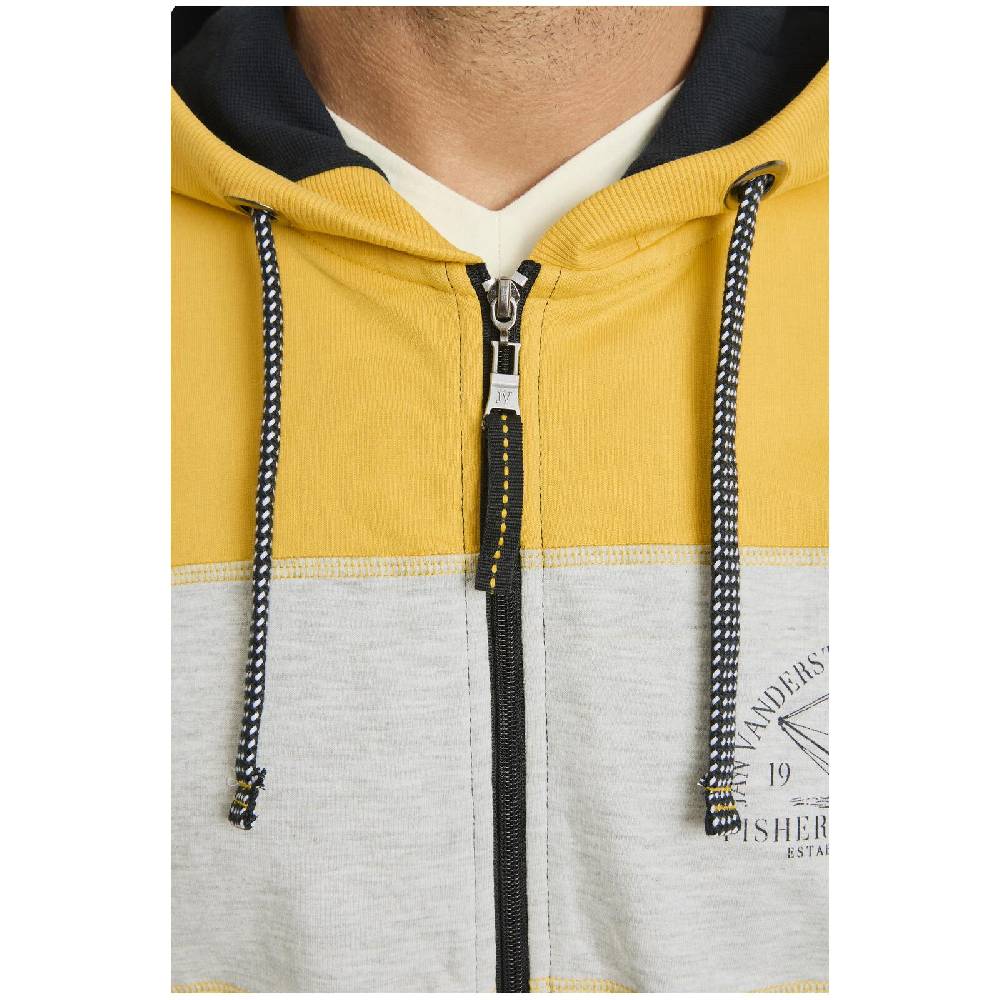 Jan Vanderstorm Sweatjacke PAULHARD gelb dunkelblau Letzte 3 Tage