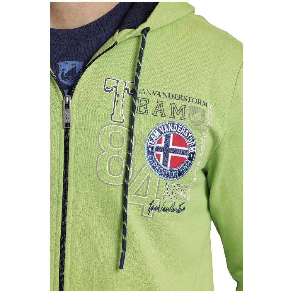 Jan Vanderstorm Sweatjacke HOLVAST grün Bis zu 65% Rabatt