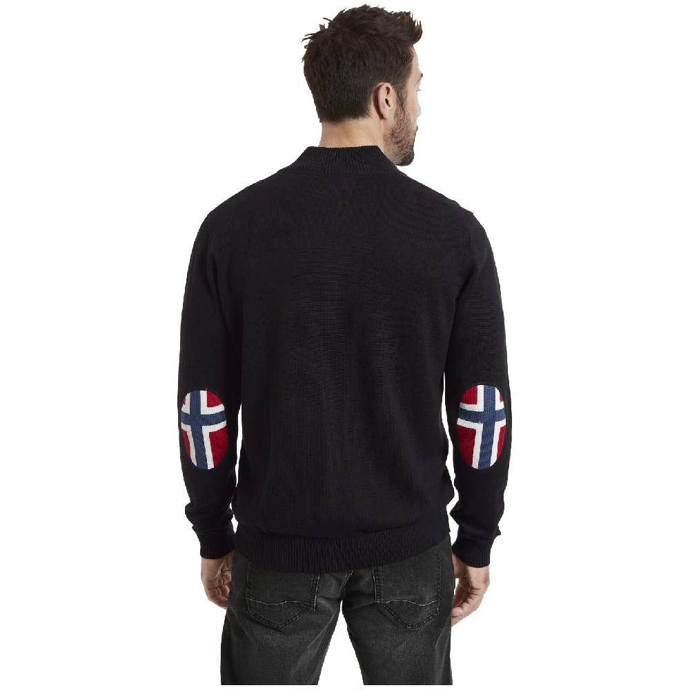 Jan Vanderstorm Strickjacke HEMMING schwarz Clearance-Verkauf
